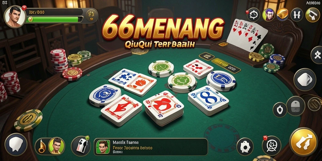 Tampilan gameplay QiuQiu yang menarik di 66MENANG.