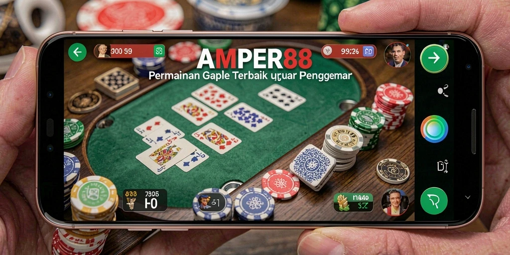 Tampilan gameplay seru Gaple di AMPER88 yang memikat.