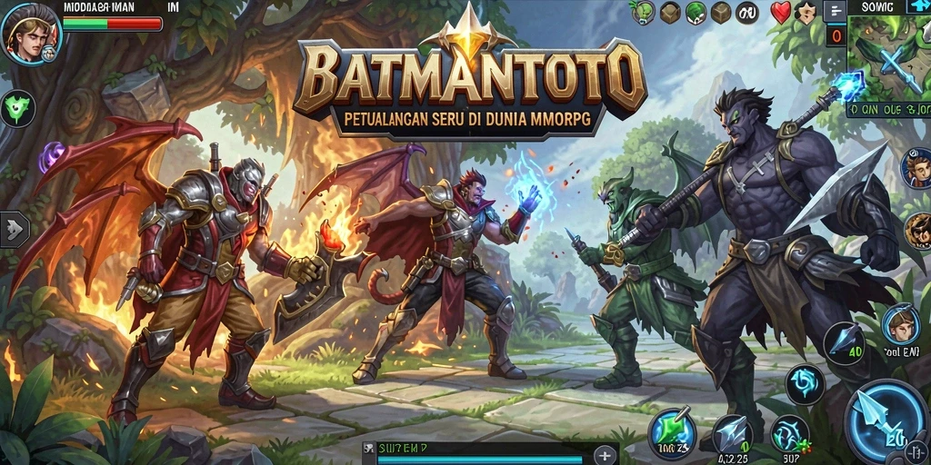 Tangkapan layar menampilkan aksi seru gameplay MMORPG.