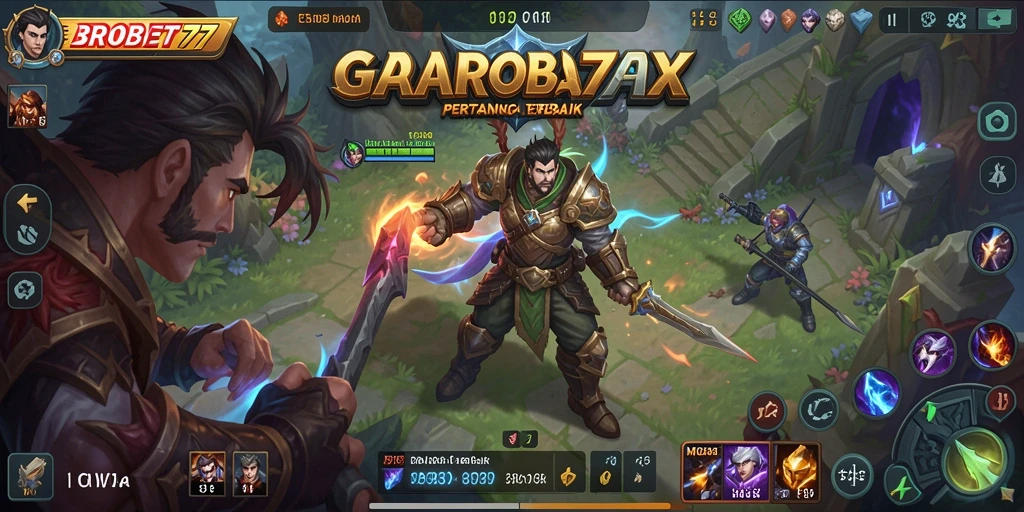 Gameplay seru dan menegangkan di BROBET77 MOBA.