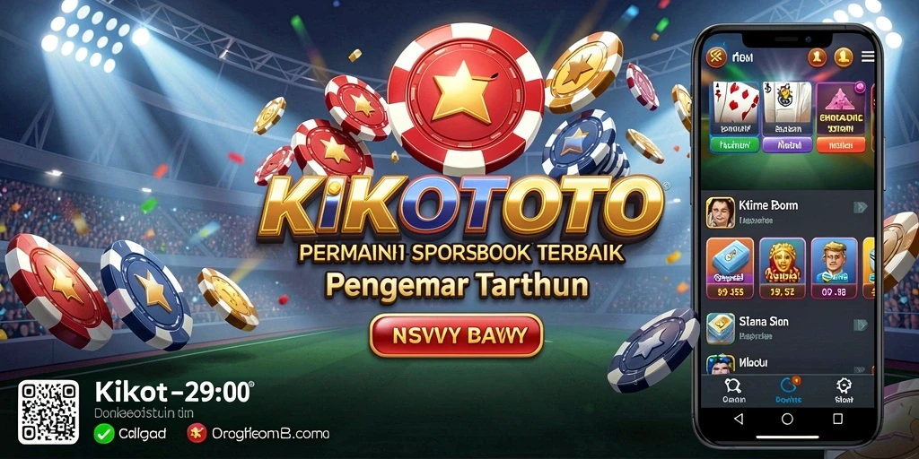Tampilan utama KIKOTOTO dengan opsi taruhan Sportsbook yang menarik.