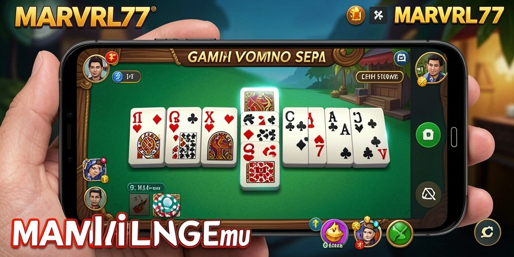 Tampilan gameplay menarik dari aplikasi Domino MARVRL77.