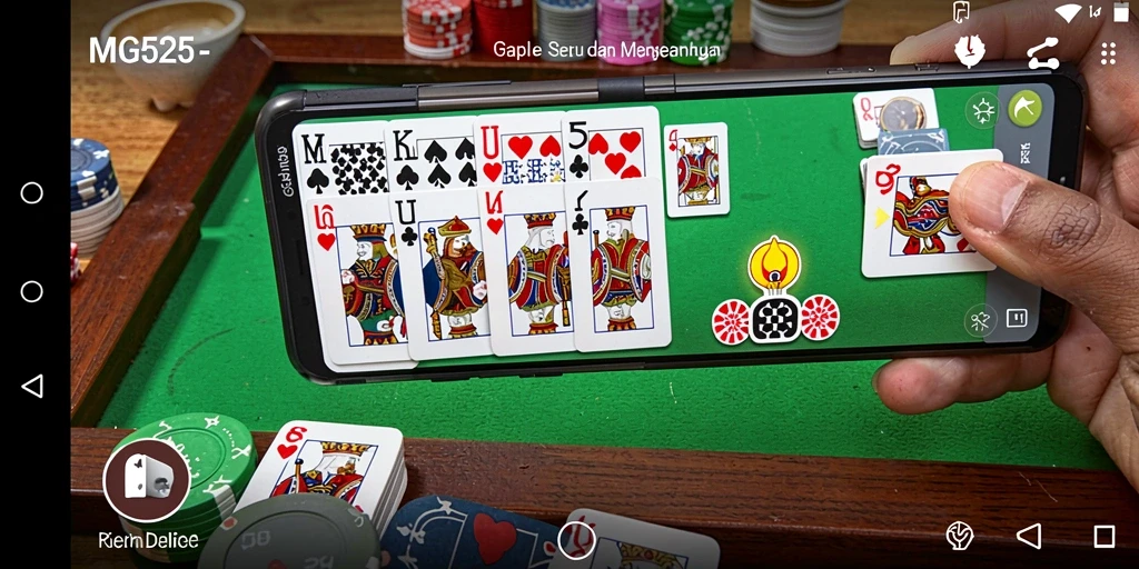 Tampilan gameplay MG525 yang menarik dan interaktif dalam permainan Gaple.