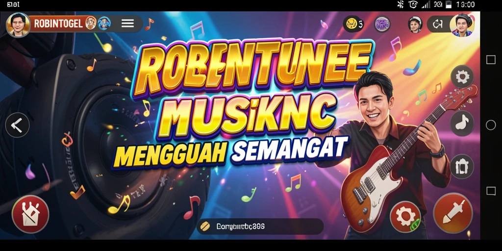 Screenshot utama menunjukkan gameplay seru di ROBINTOGEL.