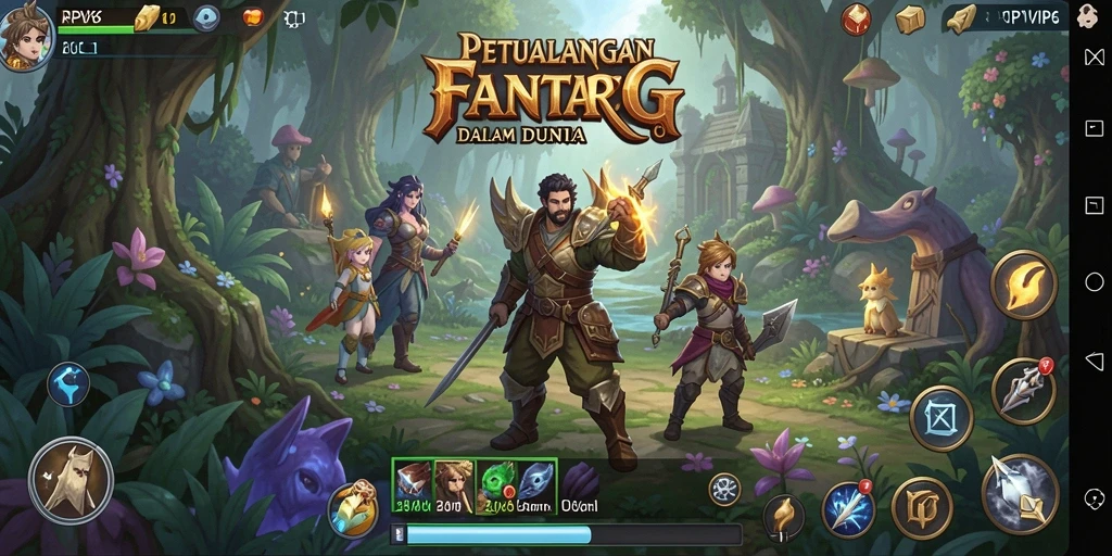 Tampilan gameplay RPVIP6 yang epik dan menawan.